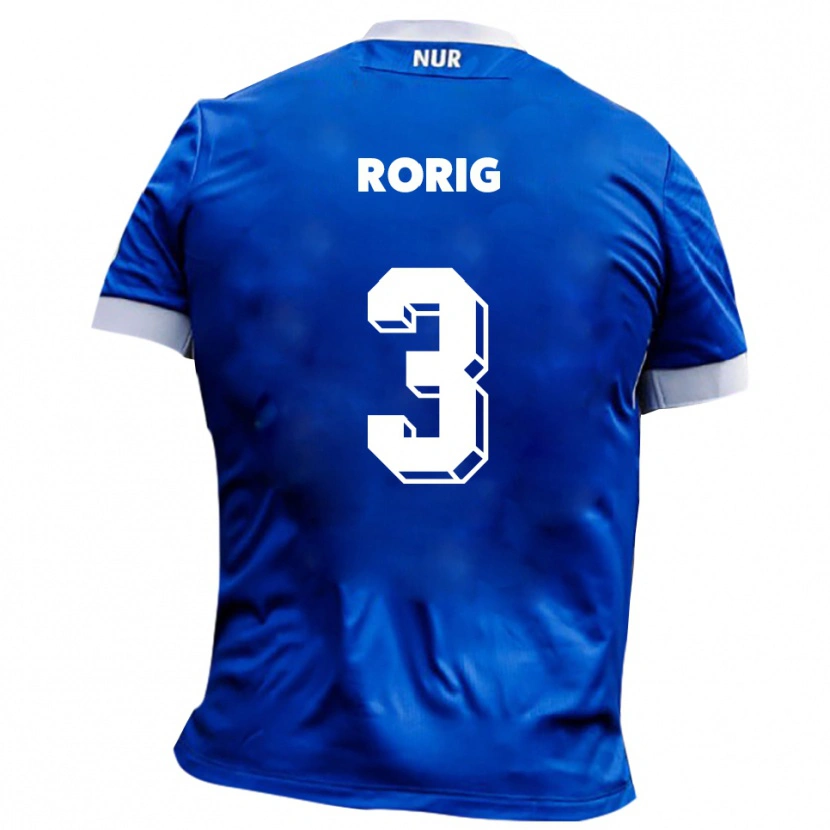 Danxen Kinderen Henry Rorig #3 Blauw Wit Uitshirt Uittenue 2025/26 T-Shirt België