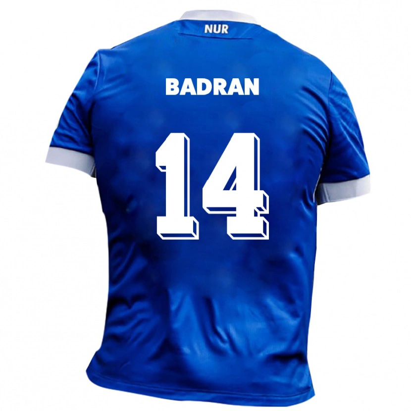 Danxen Kinderen Ahmad Badran #14 Blauw Wit Uitshirt Uittenue 2025/26 T-Shirt België