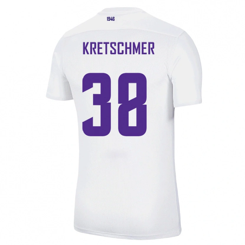 Danxen Kinderen Theo Kretschmer #38 Wit Groen Uitshirt Uittenue 2025/26 T-Shirt België