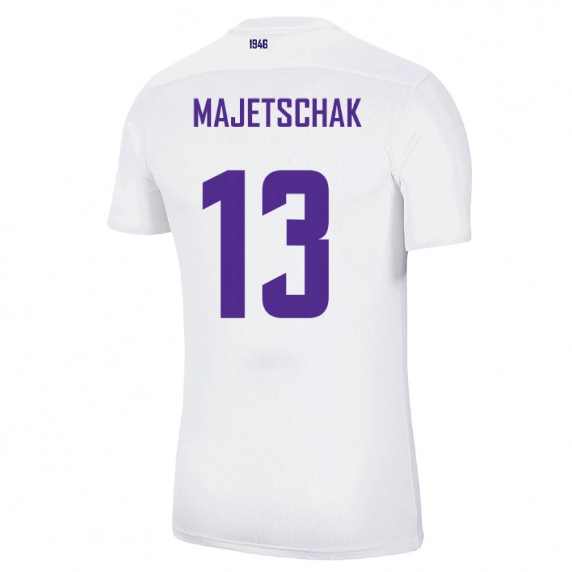 Danxen Kinderen Erik Majetschak #13 Wit Groen Uitshirt Uittenue 2025/26 T-Shirt België