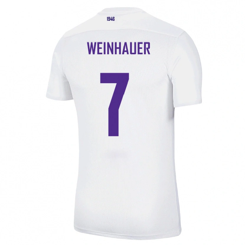 Danxen Kinderen Erik Weinhauer #7 Wit Groen Uitshirt Uittenue 2025/26 T-Shirt België