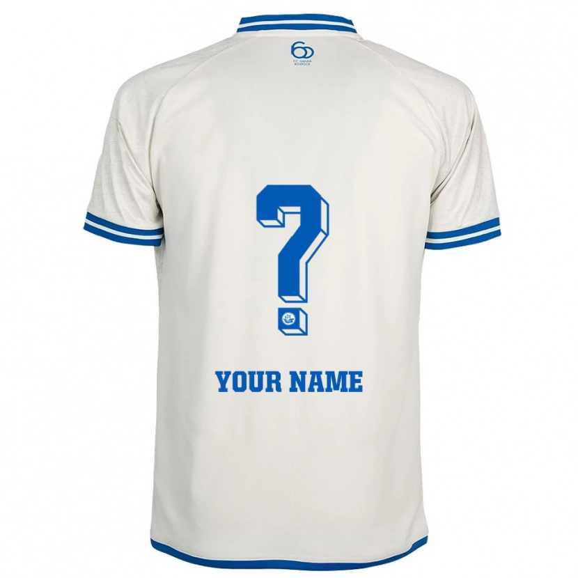 Danxen Kinderen Uw Naam #0 Wit Blauw Uitshirt Uittenue 2025/26 T-Shirt België