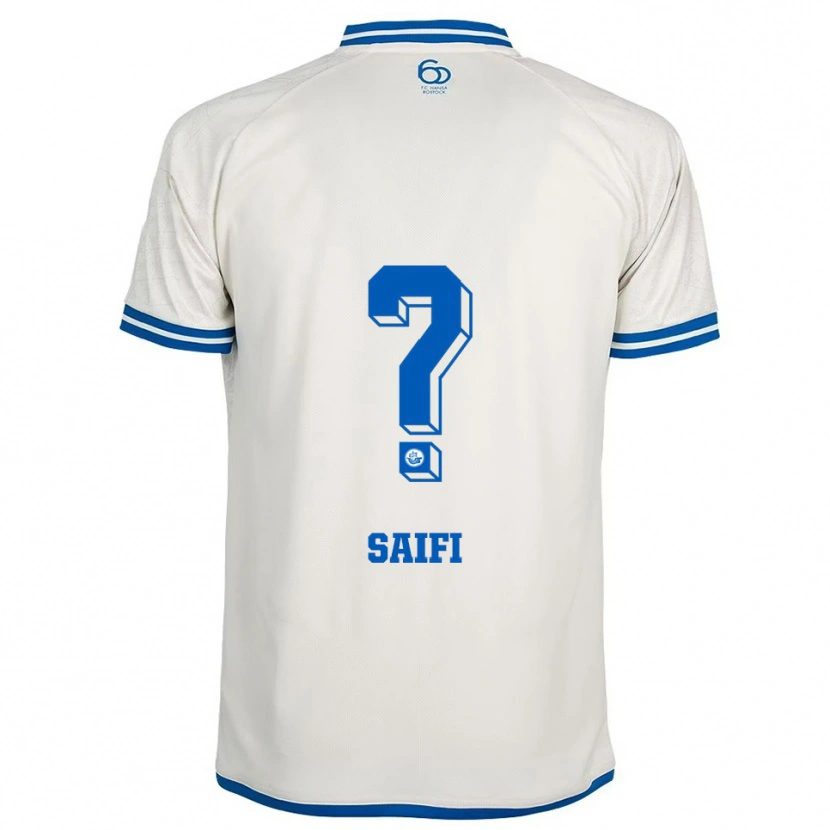 Danxen Kinderen Sahand Saifi #0 Wit Blauw Uitshirt Uittenue 2025/26 T-Shirt België