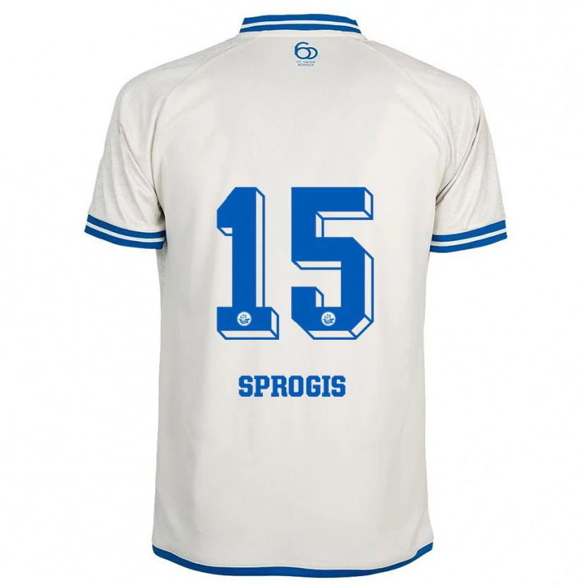 Danxen Kinderen Felikss Sprogis #15 Wit Blauw Uitshirt Uittenue 2025/26 T-Shirt België