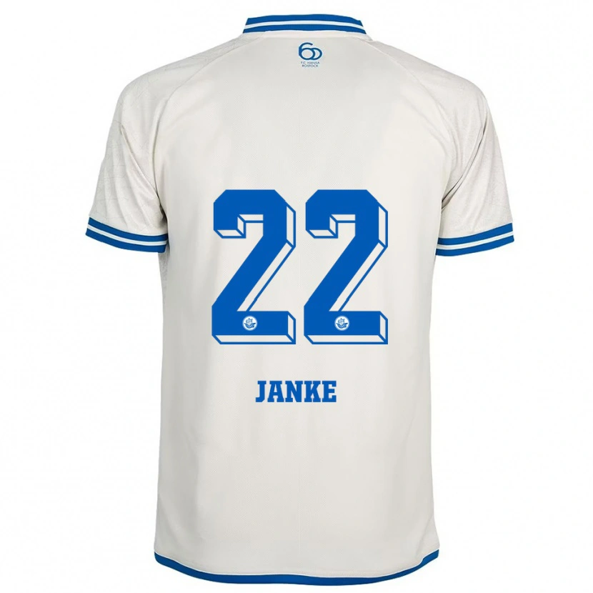 Danxen Kinderen Kim Janke #22 Wit Blauw Uitshirt Uittenue 2025/26 T-Shirt België