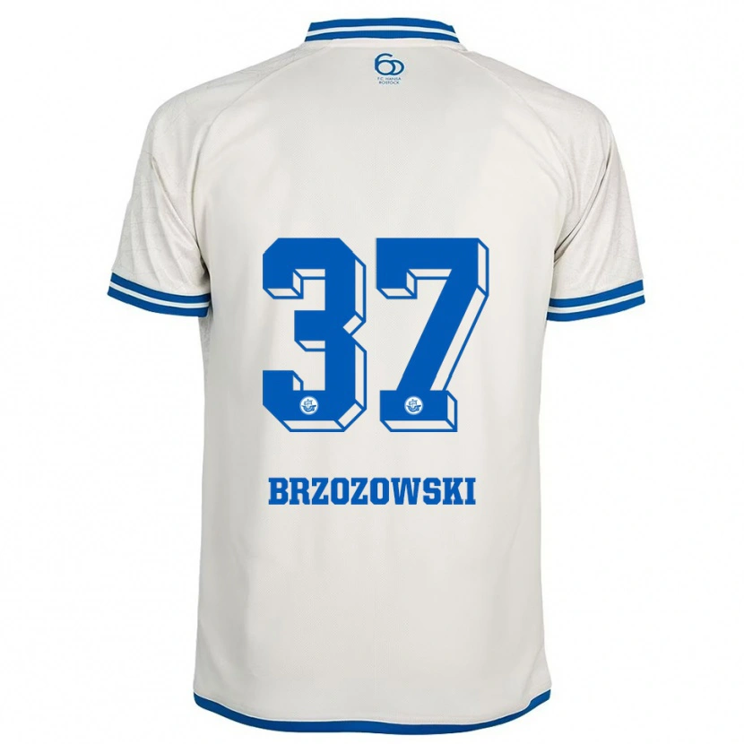 Danxen Kinderen Milosz Brzozowski #37 Wit Blauw Uitshirt Uittenue 2025/26 T-Shirt België