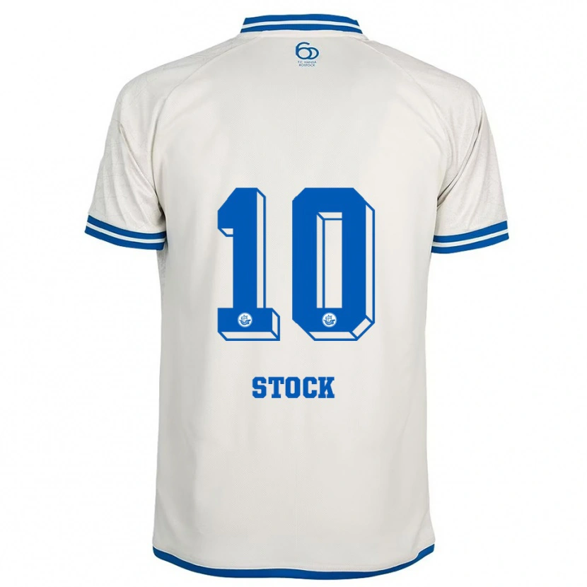 Danxen Kinderen Paul Stock #10 Wit Blauw Uitshirt Uittenue 2025/26 T-Shirt België