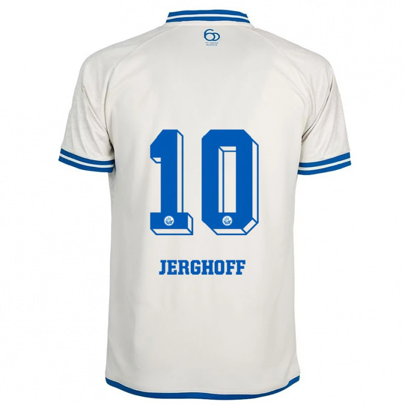 Danxen Kinderen Ole Jerghoff #10 Wit Blauw Uitshirt Uittenue 2025/26 T-Shirt België