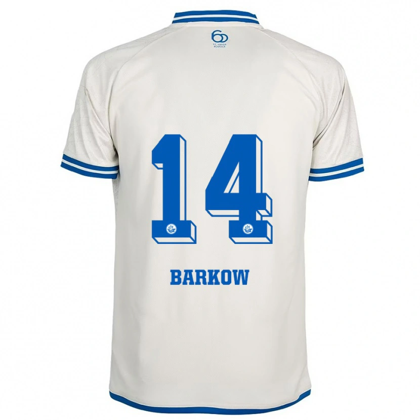 Danxen Kinderen Louis Barkow #14 Wit Blauw Uitshirt Uittenue 2025/26 T-Shirt België