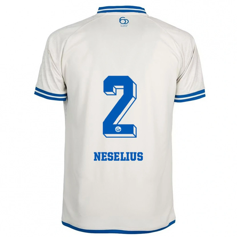 Danxen Kinderen Hanna Neselius #2 Wit Blauw Uitshirt Uittenue 2025/26 T-Shirt België