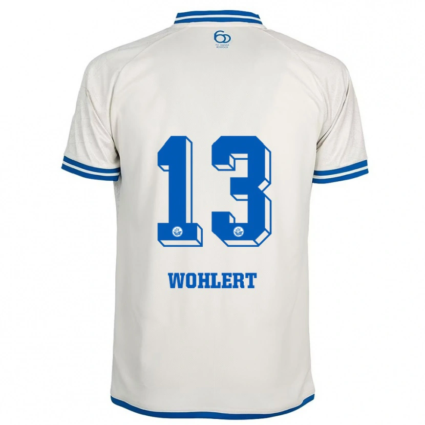 Danxen Kinderen Finlay Wohlert #13 Wit Blauw Uitshirt Uittenue 2025/26 T-Shirt België