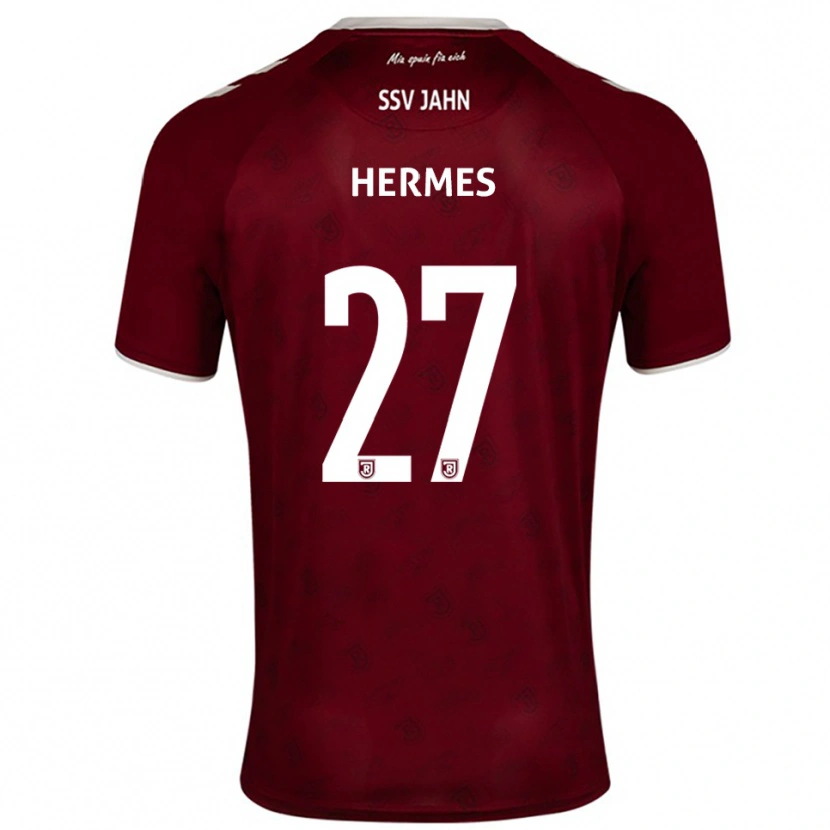 Danxen Kinderen Lucas Hermes #27 Bordeaux Wit Uitshirt Uittenue 2025/26 T-Shirt België