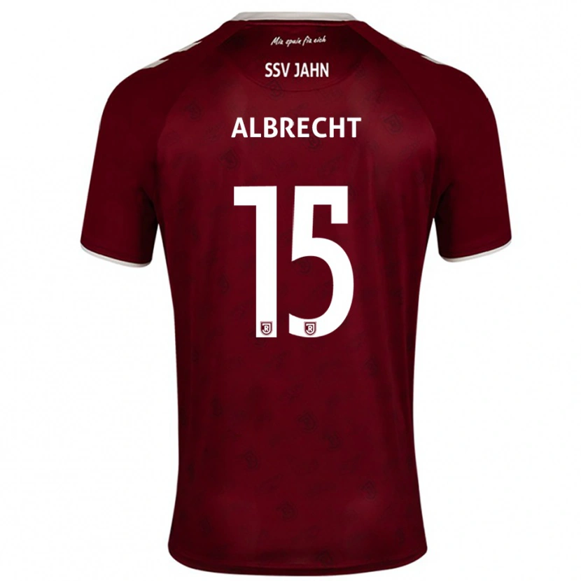 Danxen Kinderen Felix Albrecht #15 Bordeaux Wit Uitshirt Uittenue 2025/26 T-Shirt België