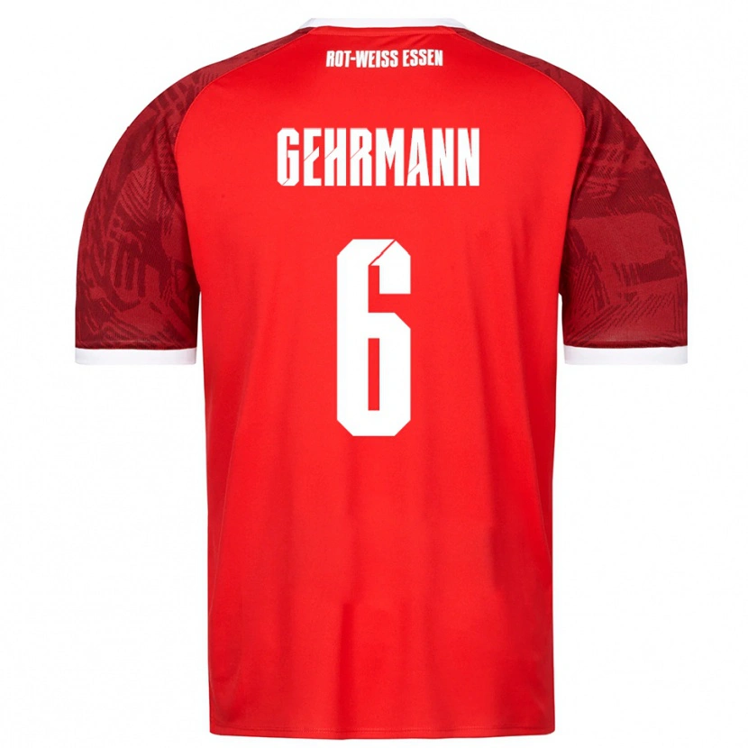 Danxen Kinderen Fabian Gehrmann #6 Rood Bordeaux Wit Uitshirt Uittenue 2025/26 T-Shirt België