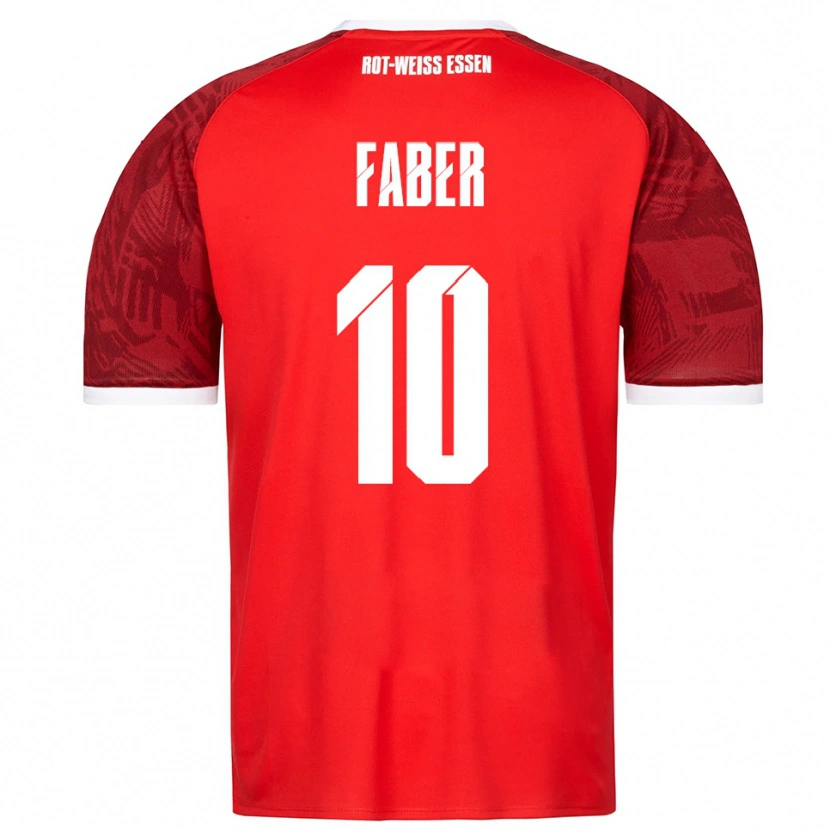 Danxen Kinderen Marcel Faber #10 Rood Bordeaux Wit Uitshirt Uittenue 2025/26 T-Shirt België