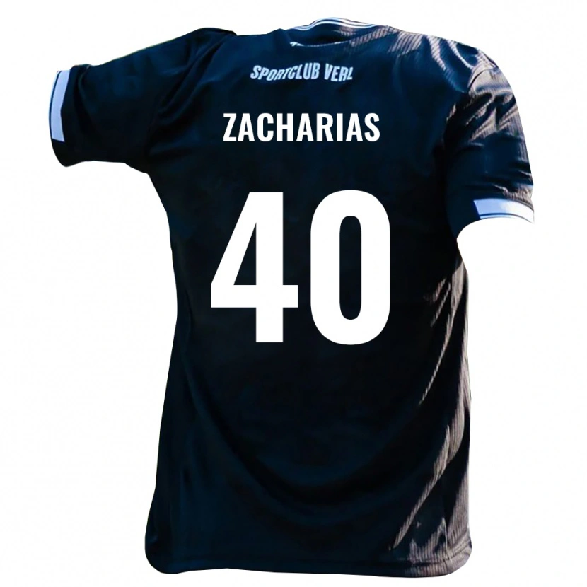 Danxen Kinderen Marlon Zacharias #40 Zwart Wit Uitshirt Uittenue 2025/26 T-Shirt België