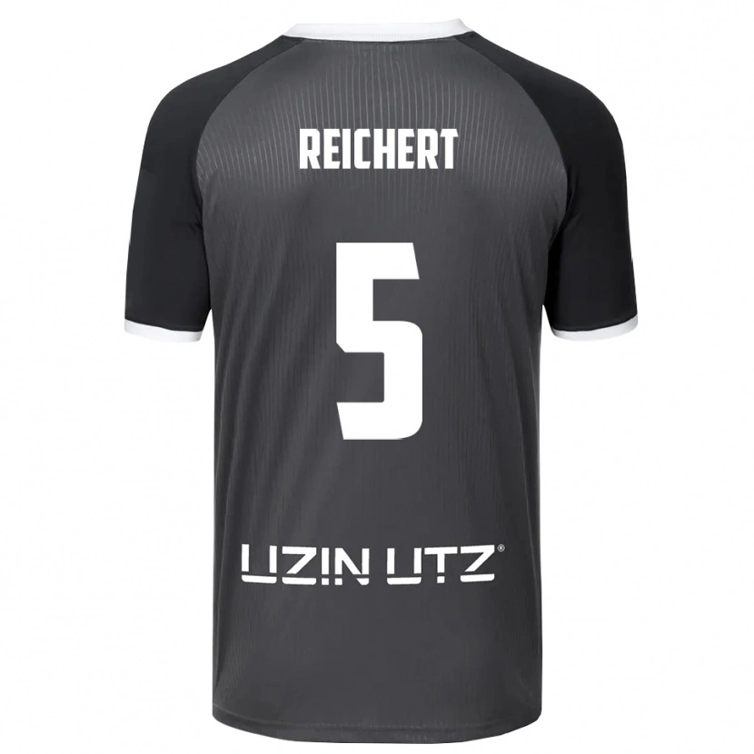 Danxen Kinderen Johannes Reichert #5 Grijs Wit Uitshirt Uittenue 2025/26 T-Shirt België