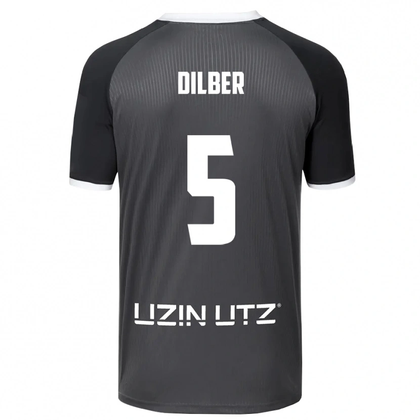 Danxen Kinderen Mirko Dilber #5 Grijs Wit Uitshirt Uittenue 2025/26 T-Shirt België