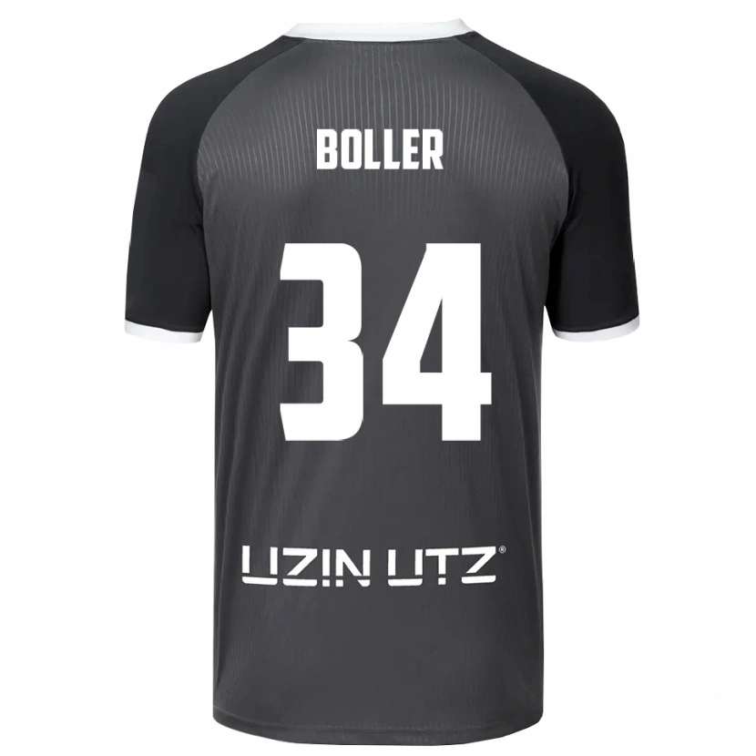 Danxen Kinderen Jan Boller #34 Grijs Wit Uitshirt Uittenue 2025/26 T-Shirt België