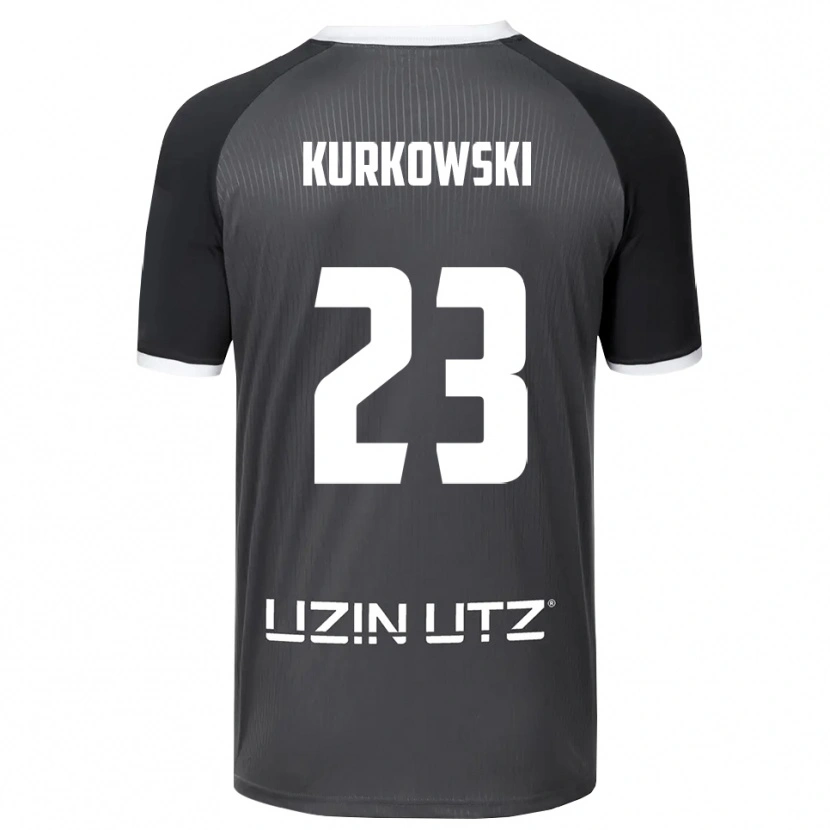 Danxen Kinderen Hannes Kurkowski #23 Grijs Wit Uitshirt Uittenue 2025/26 T-Shirt België