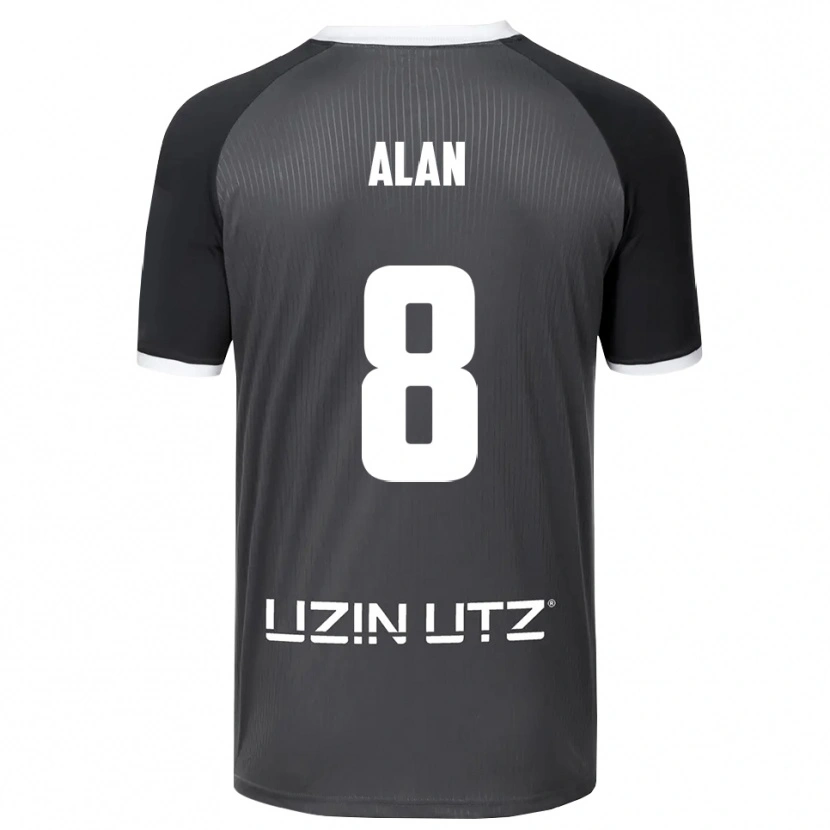 Danxen Kinderen Ali Alan #8 Grijs Wit Uitshirt Uittenue 2025/26 T-Shirt België