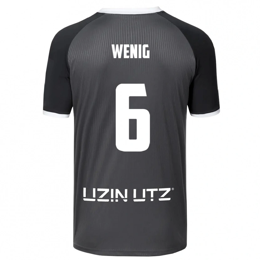 Danxen Kinderen Marcel Wenig #6 Grijs Wit Uitshirt Uittenue 2025/26 T-Shirt België