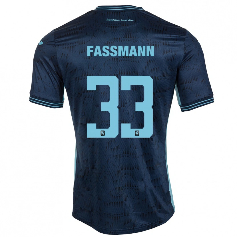 Danxen Kinderen Lasse Faßmann #33 Koningsblauw Uitshirt Uittenue 2025/26 T-Shirt België