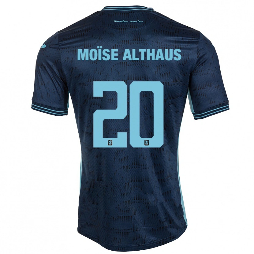 Danxen Kinderen Samuel Moïse Althaus #20 Koningsblauw Uitshirt Uittenue 2025/26 T-Shirt België
