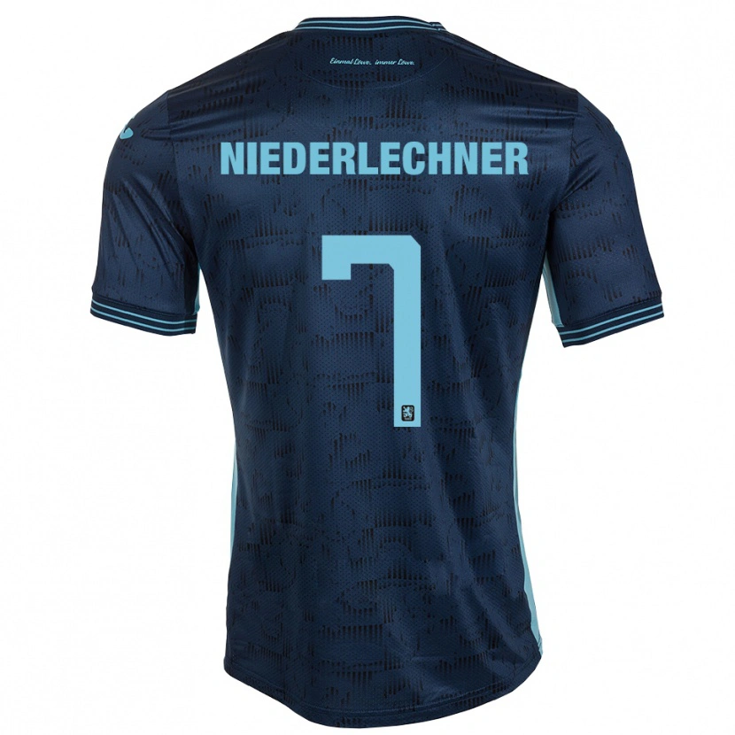 Danxen Kinderen Florian Niederlechner #7 Koningsblauw Uitshirt Uittenue 2025/26 T-Shirt België