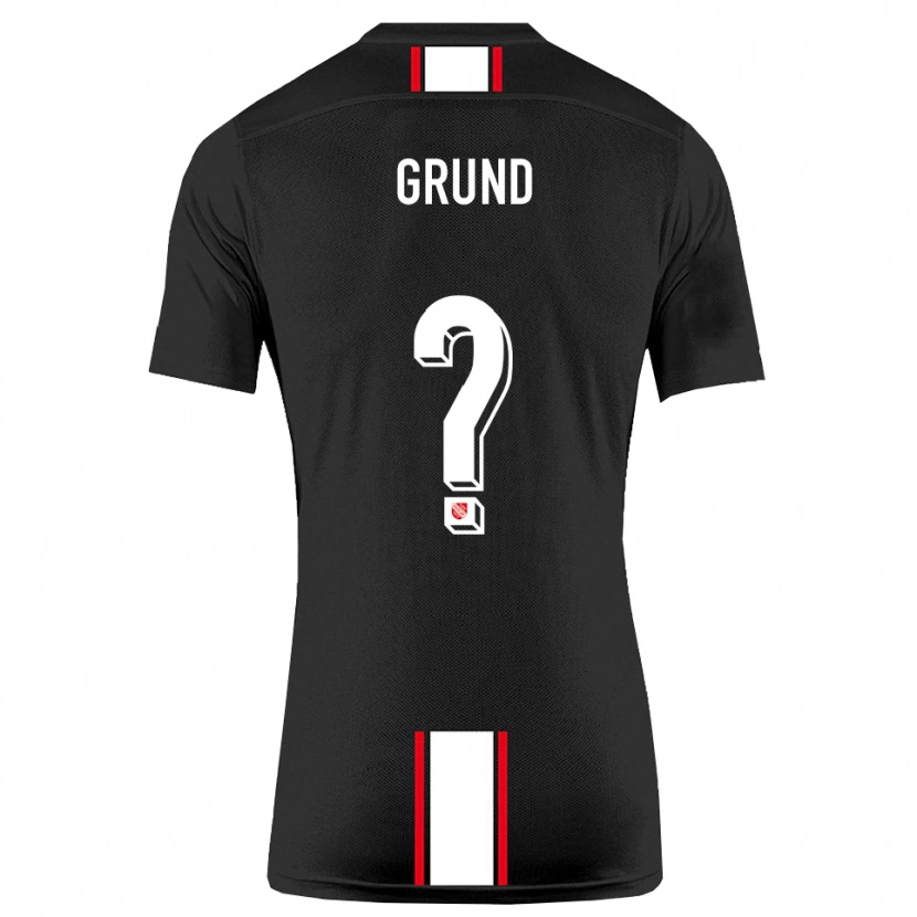 Danxen Kinderen Niclas Grund #0 Zwart Wit Uitshirt Uittenue 2025/26 T-Shirt België