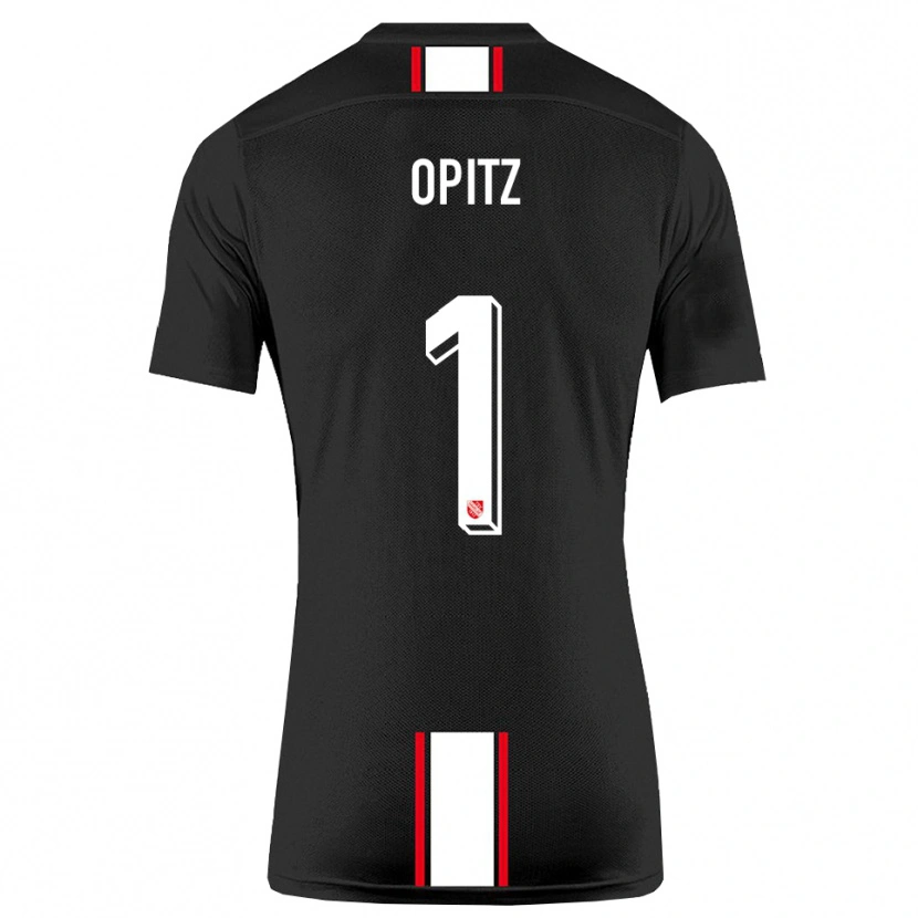 Danxen Kinderen Tom Opitz #1 Zwart Wit Uitshirt Uittenue 2025/26 T-Shirt België