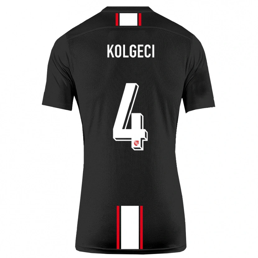 Danxen Kinderen Besfort Kolgeci #4 Zwart Wit Uitshirt Uittenue 2025/26 T-Shirt België