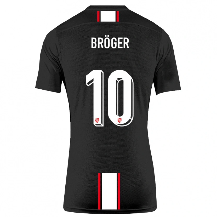 Danxen Kinderen Linus Bröger #10 Zwart Wit Uitshirt Uittenue 2025/26 T-Shirt België