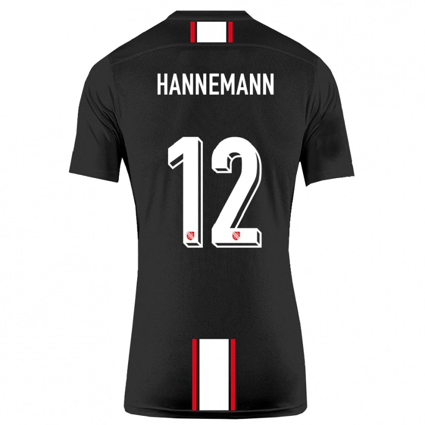 Danxen Kinderen Sören Hannemann #12 Zwart Wit Uitshirt Uittenue 2025/26 T-Shirt België