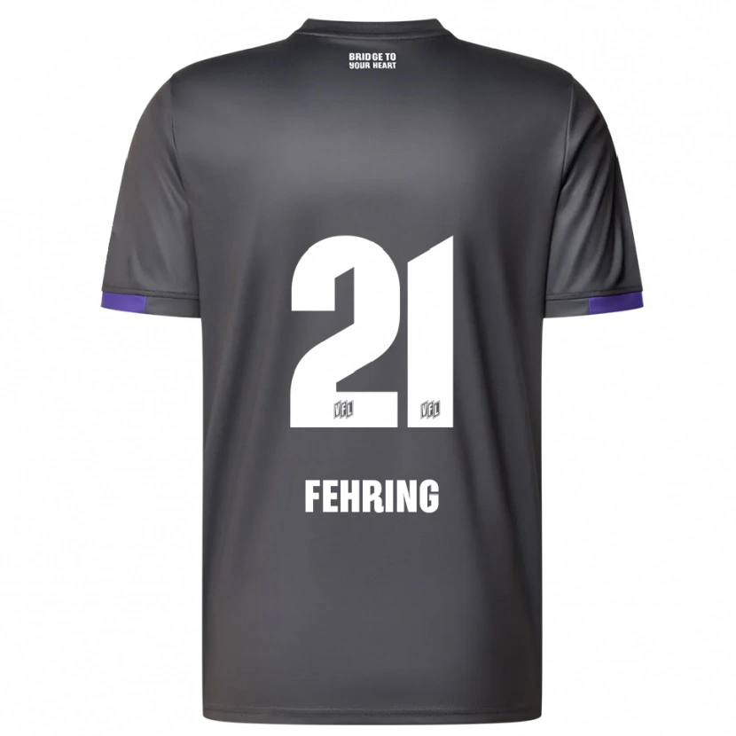 Danxen Kinderen Ole Fehring #21 Grijs Paars Uitshirt Uittenue 2025/26 T-Shirt België