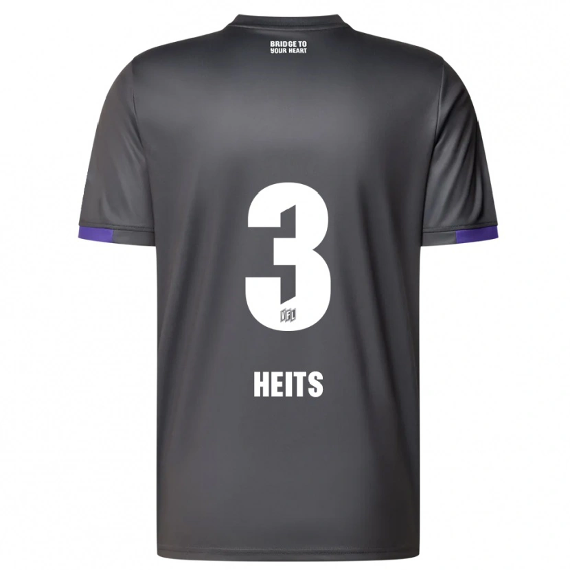 Danxen Kinderen Lasse Heits #3 Grijs Paars Uitshirt Uittenue 2025/26 T-Shirt België