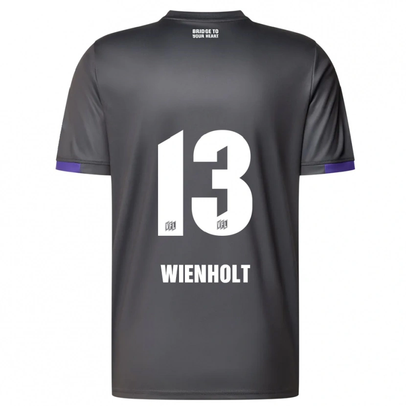 Danxen Kinderen Paul Wienholt #13 Grijs Paars Uitshirt Uittenue 2025/26 T-Shirt België