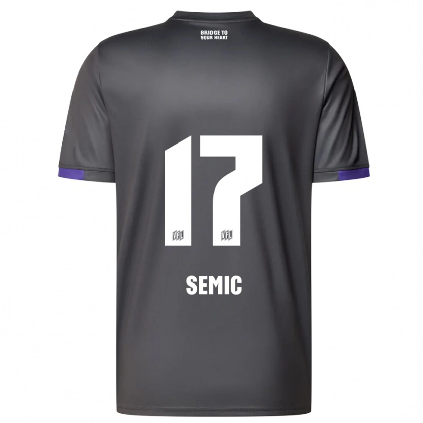 Danxen Kinderen Lion Semic #17 Grijs Paars Uitshirt Uittenue 2025/26 T-Shirt België