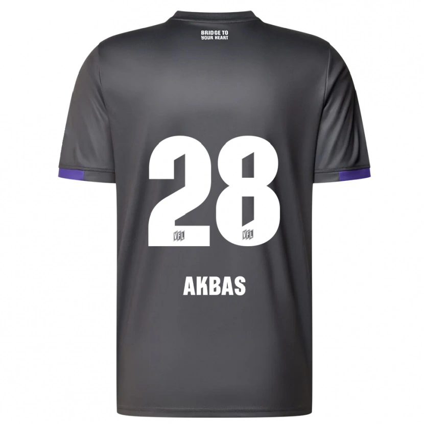 Danxen Kinderen Can Akbas #28 Grijs Paars Uitshirt Uittenue 2025/26 T-Shirt België