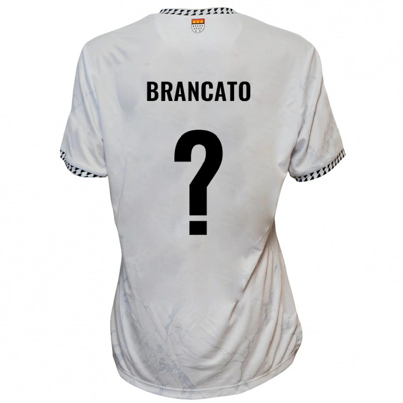 Danxen Kinderen Elisea Brancato #0 Wit Zwart Uitshirt Uittenue 2025/26 T-Shirt België