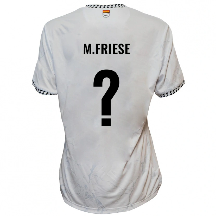 Danxen Kinderen Lara Maria Friese #0 Wit Zwart Uitshirt Uittenue 2025/26 T-Shirt België