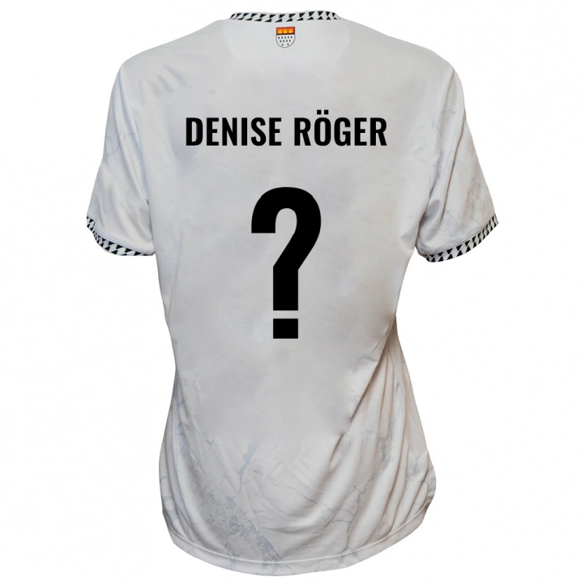 Danxen Kinderen Kim Denise Röger #0 Wit Zwart Uitshirt Uittenue 2025/26 T-Shirt België