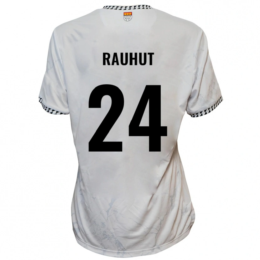 Danxen Kinderen Kevin Rauhut #24 Wit Zwart Uitshirt Uittenue 2025/26 T-Shirt België