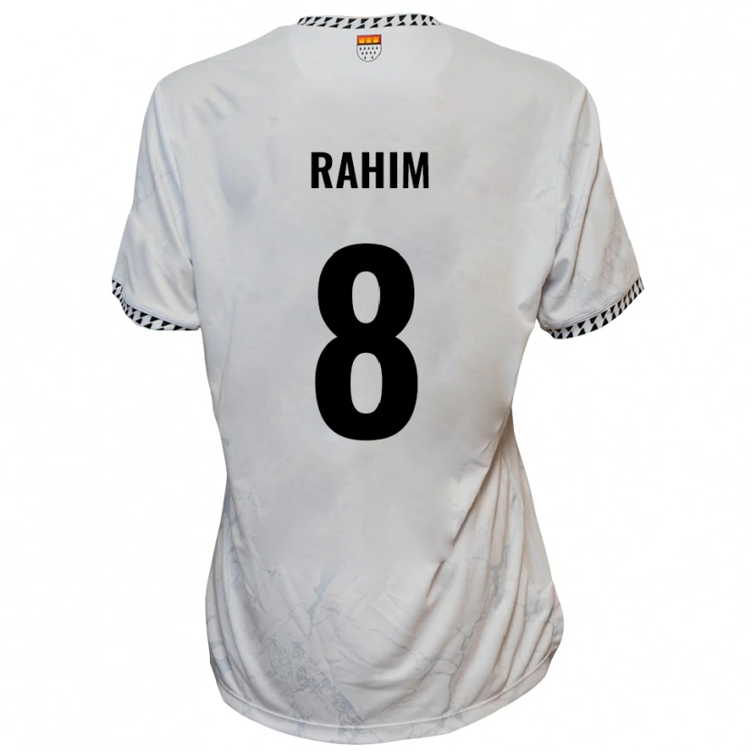 Danxen Kinderen Pawel Rahim #8 Wit Zwart Uitshirt Uittenue 2025/26 T-Shirt België