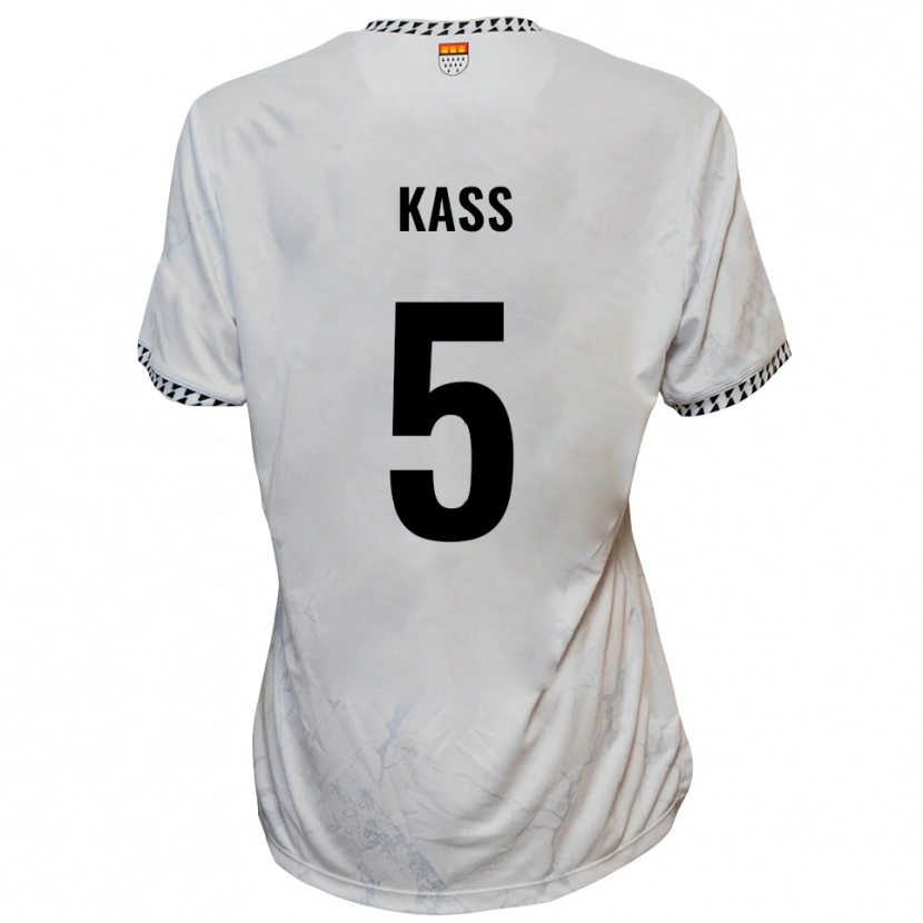 Danxen Kinderen Martin Kass #5 Wit Zwart Uitshirt Uittenue 2025/26 T-Shirt België