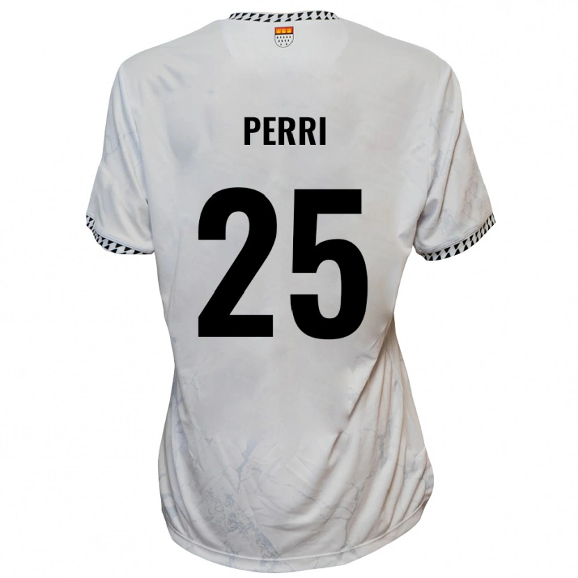 Danxen Kinderen Diego Perri #25 Wit Zwart Uitshirt Uittenue 2025/26 T-Shirt België