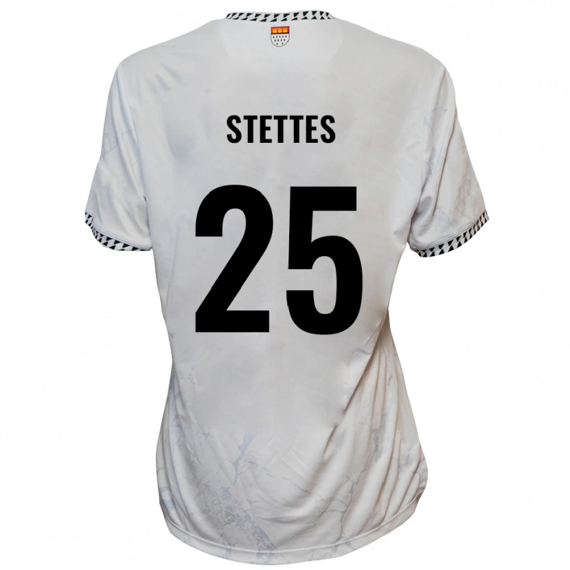 Danxen Kinderen Severin Stettes #25 Wit Zwart Uitshirt Uittenue 2025/26 T-Shirt België