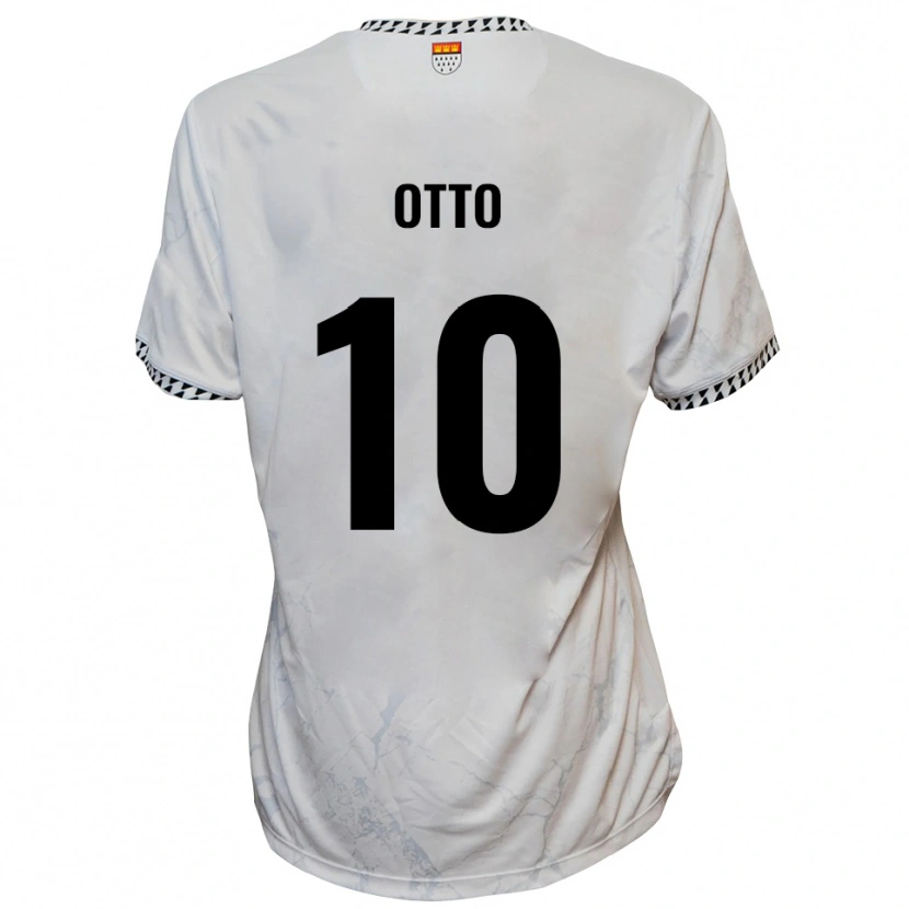 Danxen Kinderen David Otto #10 Wit Zwart Uitshirt Uittenue 2025/26 T-Shirt België
