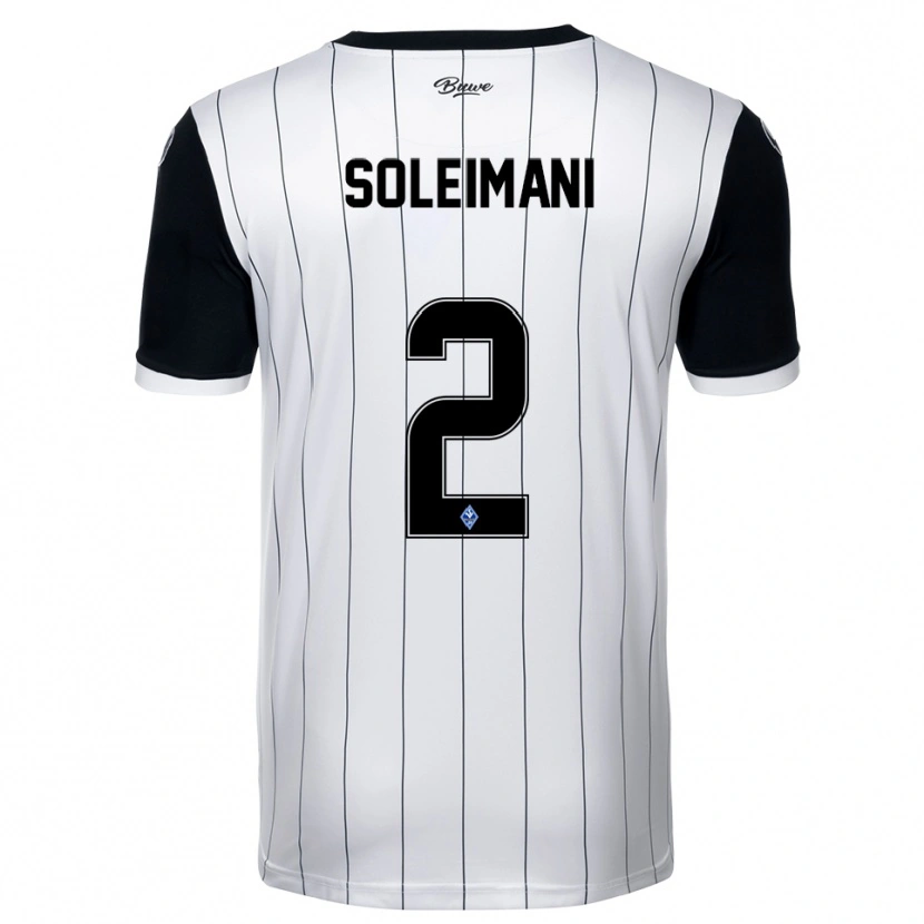 Danxen Kinderen Amir Soleimani #2 Wit Zwart Uitshirt Uittenue 2025/26 T-Shirt België