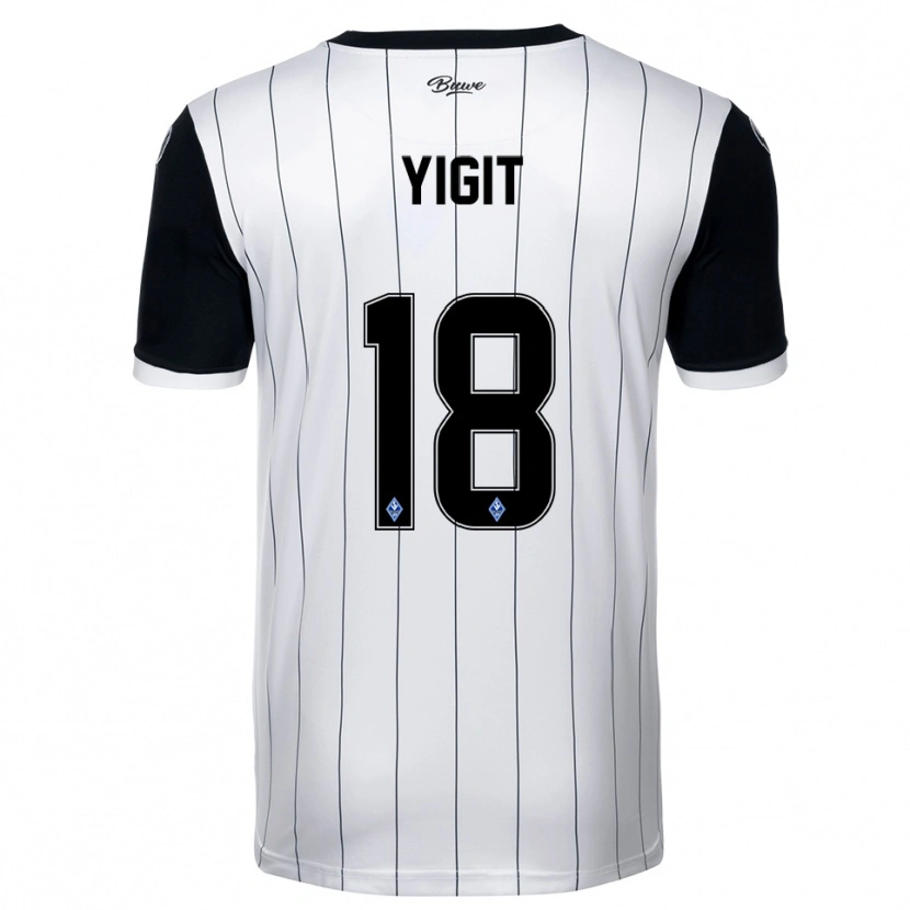 Danxen Kinderen Seyhan Yigit #18 Wit Zwart Uitshirt Uittenue 2025/26 T-Shirt België